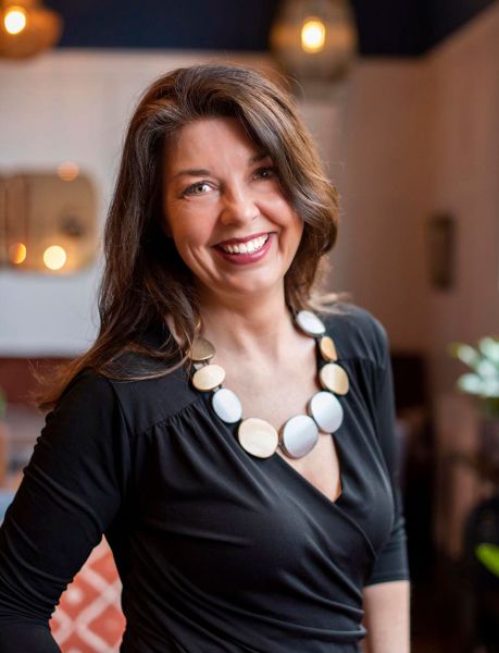 Philippa Sale owner of interior design and space planning studio in Oxfordshire Flippa Interiors