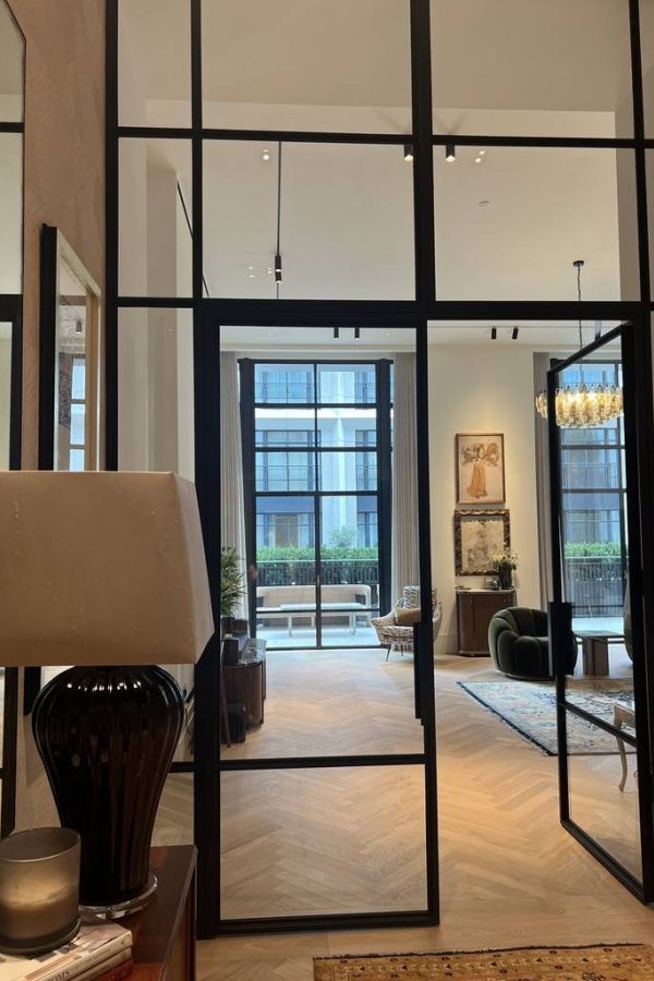 looking out of a luxirous London Apartment