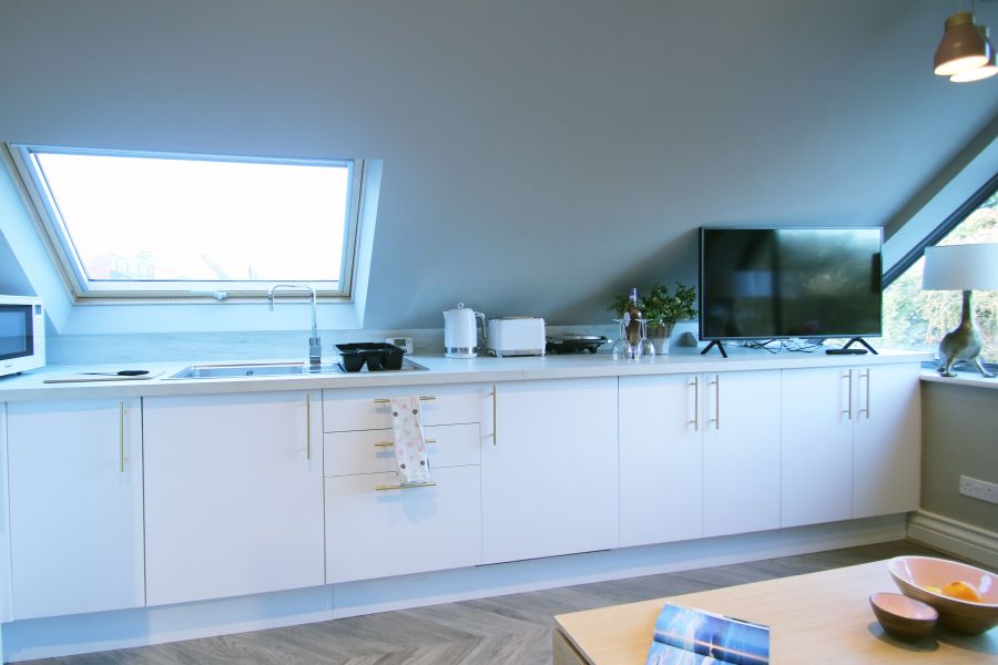 Open plan kitchen living area